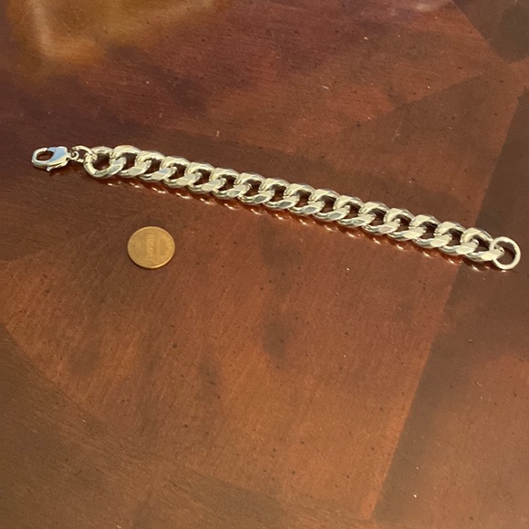 Other - Mens heavy silver chain bracelet
